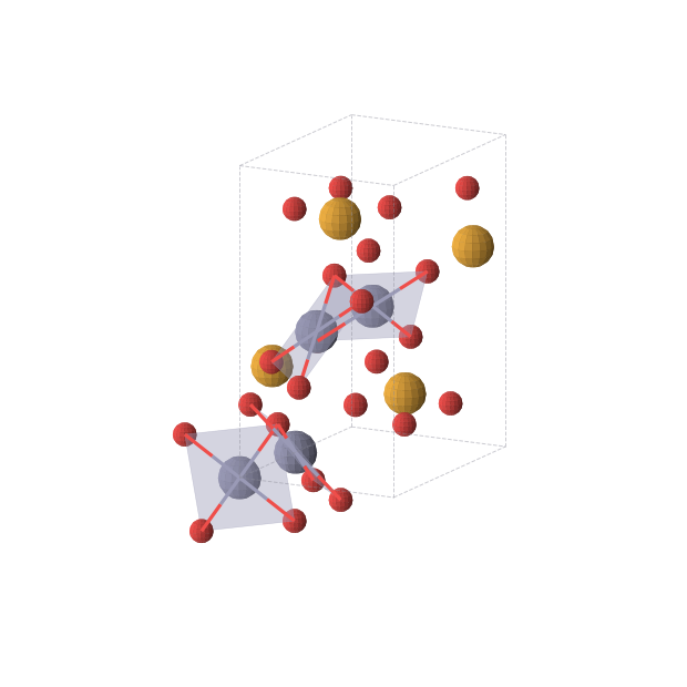 Crystal structure of ZnSeO4 (orthorhombic, Pnma (No. 62))