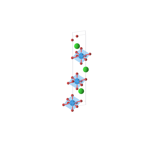 Crystal structure of SrUO4 (trigonal, R-3m (No. 166))