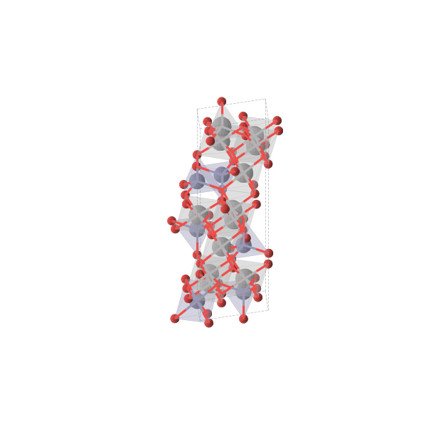 Crystal structure of V2ZnO4 (trigonal, P3m1 (No. 156))