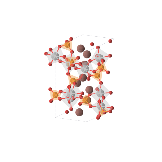 Crystal structure of O40P8Ti8Tl8 (orthorhombic, Pna21 (No. 33))