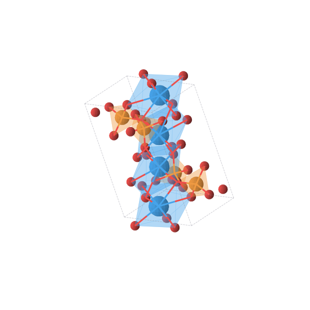 Crystal structure of O20P4U4 (triclinic, P-1 (No. 2))