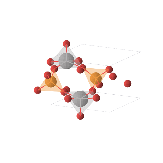 Crystal structure of VPO5 (tetragonal, P4/n (No. 85))