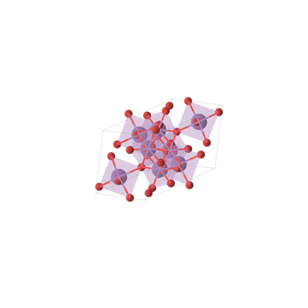 Crystal structure of Sb2O5 (monoclinic, C2/c (No. 15))