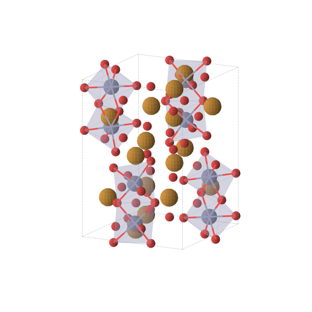 Crystal structure of O40Te16Zn8 (orthorhombic, Pnma (No. 62))
