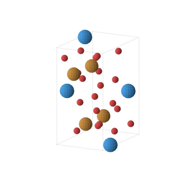 Crystal structure of O20Te4U4 (orthorhombic, Pbcm (No. 57))