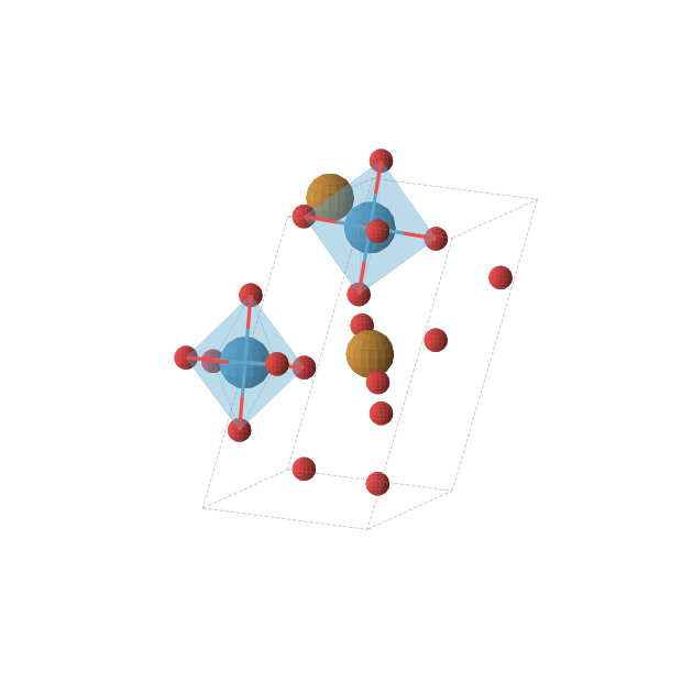 Crystal structure of TeWO6 (monoclinic, P21/c (No. 14))