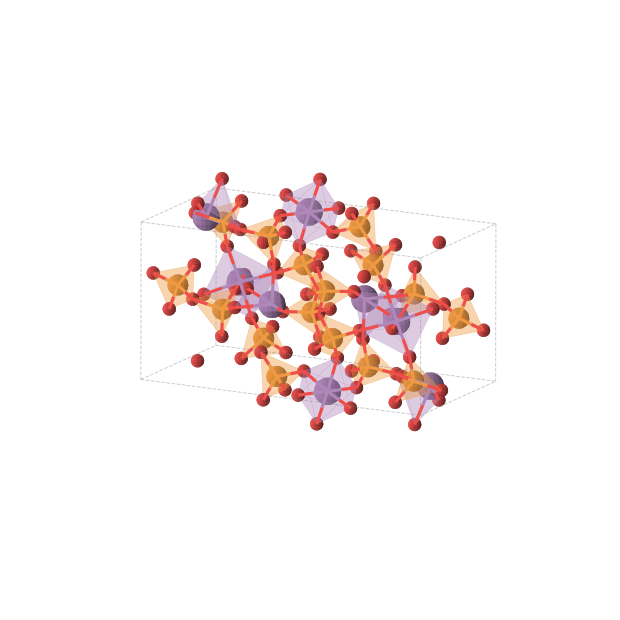 Crystal structure of SbP2O7 (monoclinic, P21/c (No. 14))