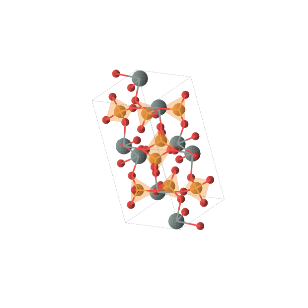 Crystal structure of Sn2P2O7 (triclinic, P-1 (No. 2))