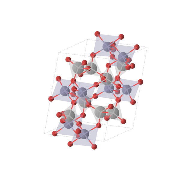 Crystal structure of V2Zn2O7 (monoclinic, C2/c (No. 15))