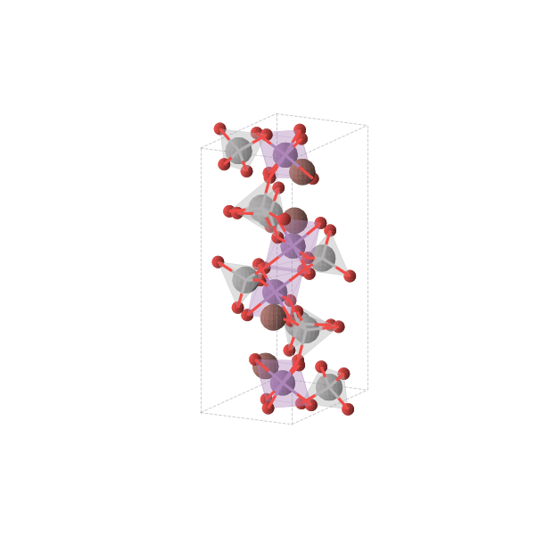 Crystal structure of O8SbTlV2 (orthorhombic, Pnma (No. 62))