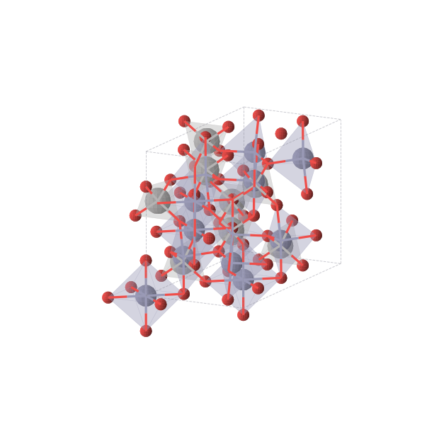 Crystal structure of V2Zn3O8 (orthorhombic, Cmce (No. 64))
