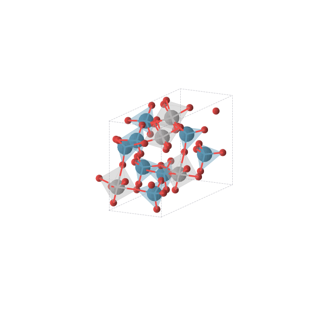 Crystal structure of VRe2O9 (orthorhombic, Cmc21 (No. 36))