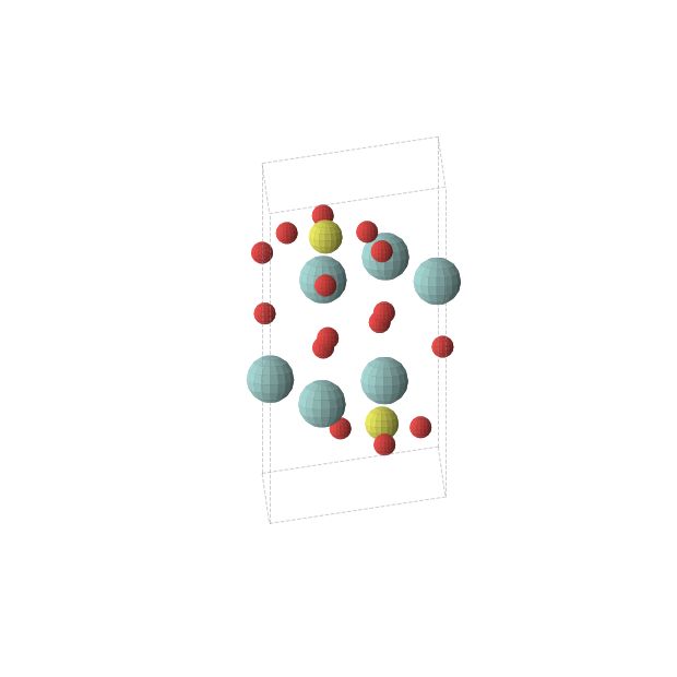 Crystal structure of O18S2Zr6 (trigonal, P-3 (No. 147))