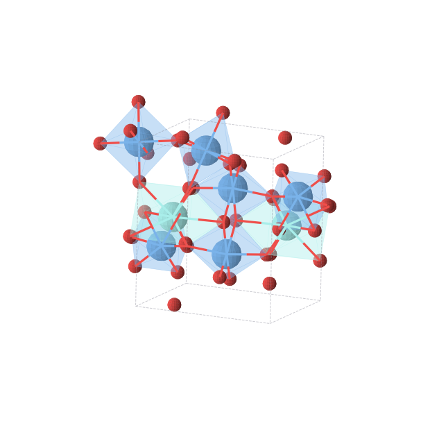 Crystal structure of YTa3O9 (monoclinic, P21/m (No. 11))