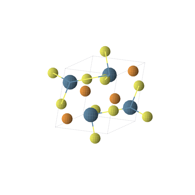 Crystal structure of POsS (monoclinic, P21/c (No. 14))