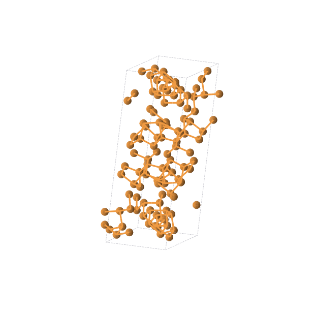 Crystal structure of P (monoclinic, P2/c (No. 13))