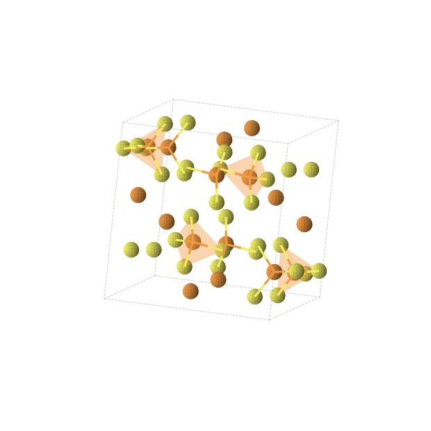 Crystal structure of P2S3 (monoclinic, P21/c (No. 14))