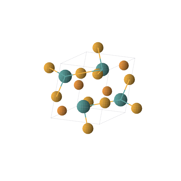 Crystal structure of P4Ru4Se4 (monoclinic, P21/c (No. 14))