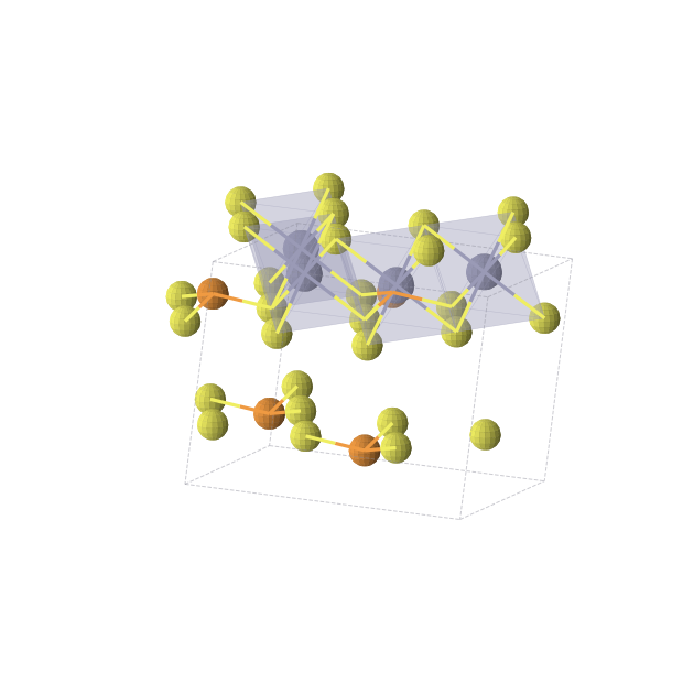 Crystal structure of P2S6Zn2 (monoclinic, C2/m (No. 12))
