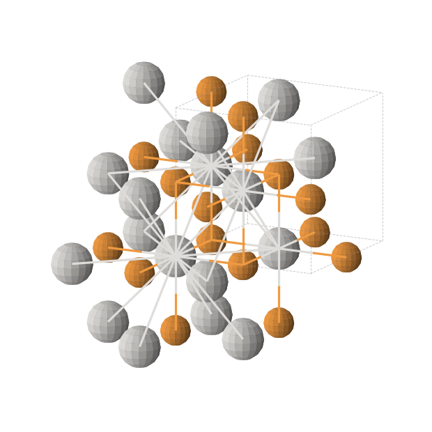 Crystal structure of ScP (cubic, Fm-3m (No. 225))