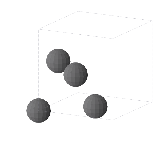 Crystal structure of Pb (cubic, Fm-3m (No. 225))