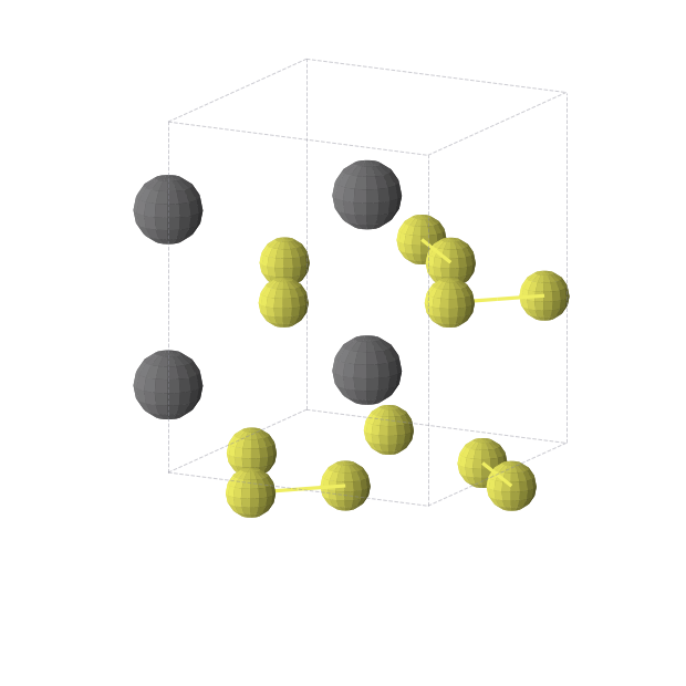 Crystal structure of PbS2 (tetragonal, I4/mcm (No. 140))