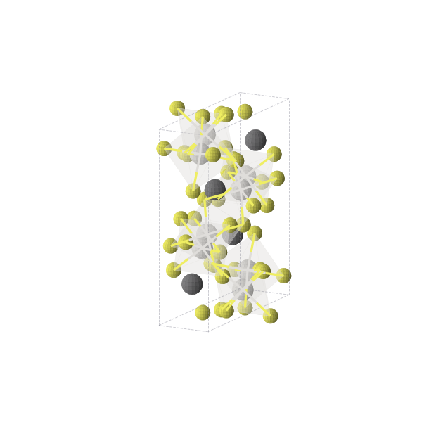Crystal structure of Pb4S16Sc8 (orthorhombic, Pnma (No. 62))