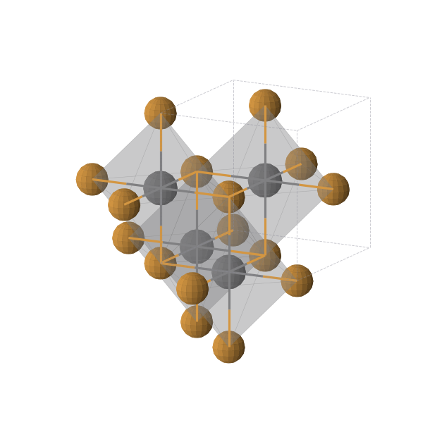 Crystal structure of TePb (cubic, Fm-3m (No. 225))