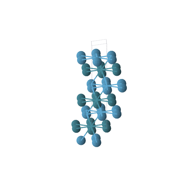 Crystal structure of PdW (trigonal, R-3m (No. 166))