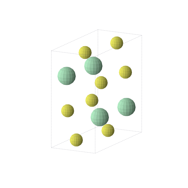 Crystal structure of PmS2 (monoclinic, P21/c (No. 14))