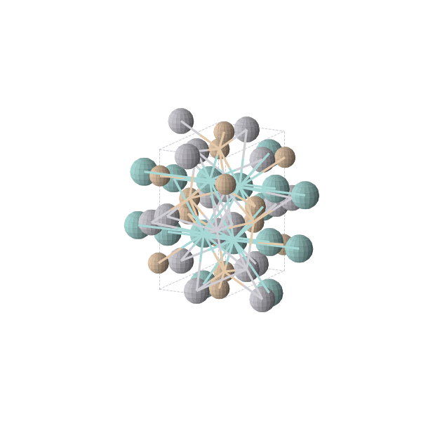 Crystal structure of ZrSiPt (orthorhombic, Pnma (No. 62))