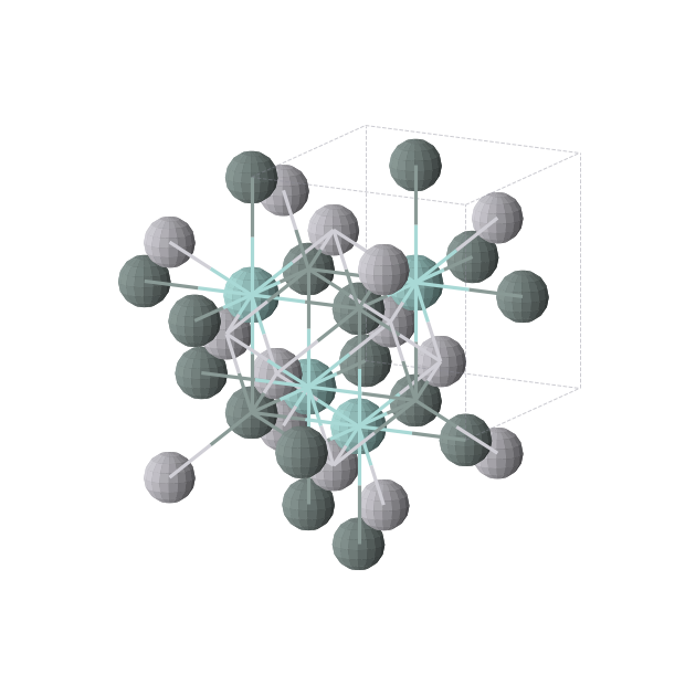 Crystal structure of PtSnZr (cubic, F-43m (No. 216))