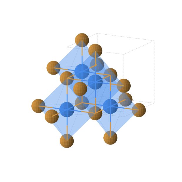 Crystal structure of PuTe (cubic, Fm-3m (No. 225))