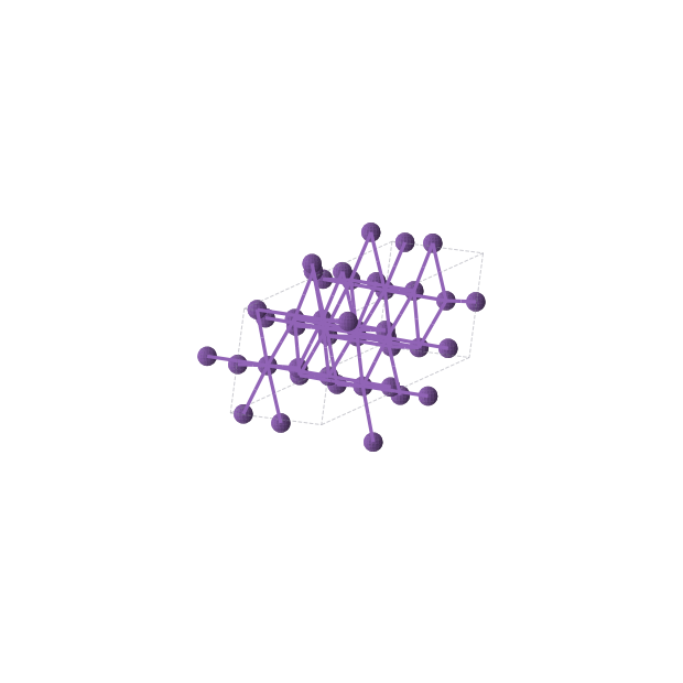 Crystal structure of Rb (monoclinic, C2/c (No. 15))