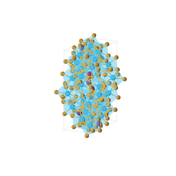 Crystal structure of Rb8Se60Th28 (monoclinic, P21/c (No. 14))