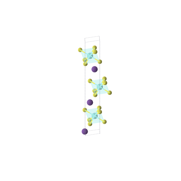 Crystal structure of RbYS2 (trigonal, R-3m (No. 166))