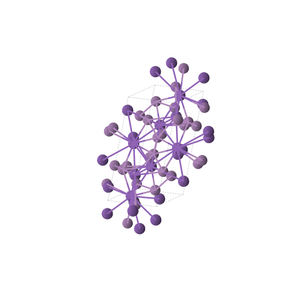 Crystal structure of RbSb (monoclinic, P21/c (No. 14))
