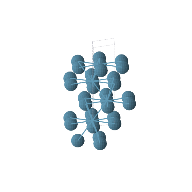 Crystal structure of Re (hexagonal, P63/mmc (No. 194))