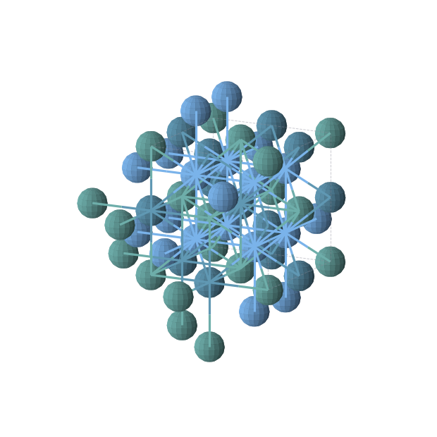 Crystal structure of Re1Ta2Tc1 (cubic, Fm-3m (No. 225))
