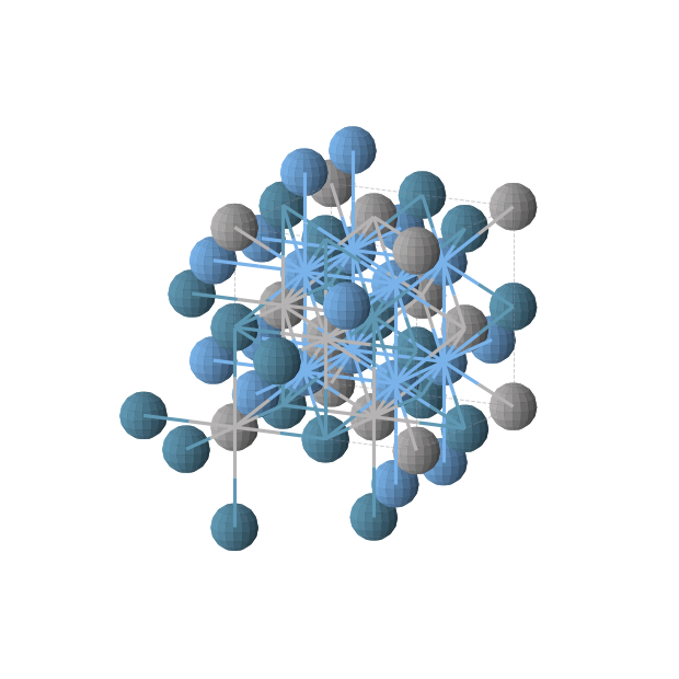 Crystal structure of Re1Ta2V1 (cubic, Fm-3m (No. 225))