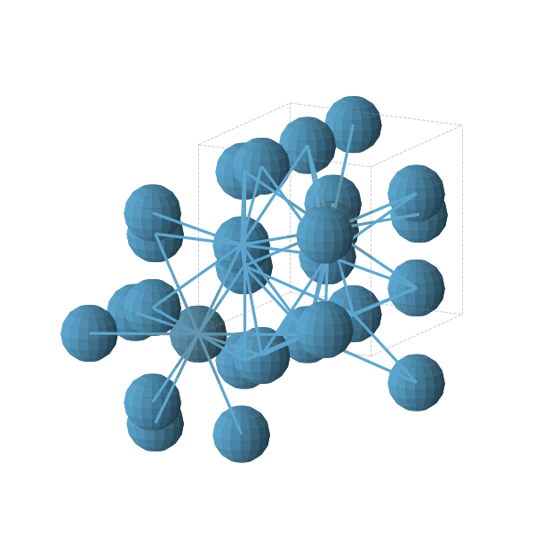 Crystal structure of ReW3 (cubic, Pm-3n (No. 223))