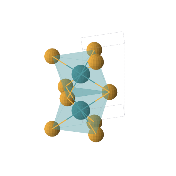Crystal structure of RhSe (hexagonal, P63/mmc (No. 194))