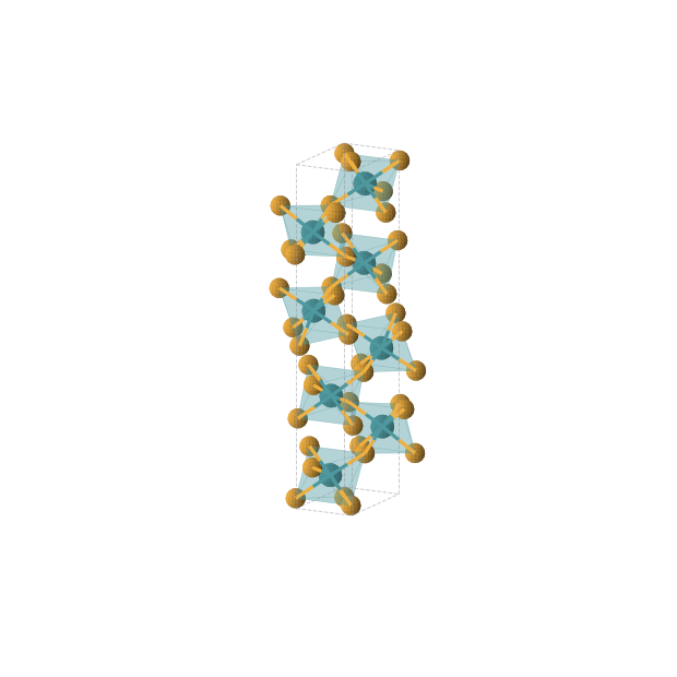 Crystal structure of RhSe2 (orthorhombic, Pnma (No. 62))