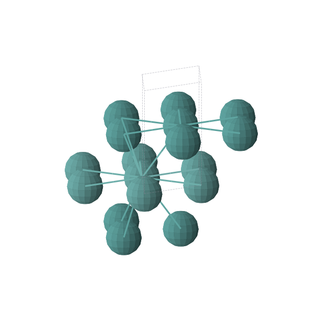 Crystal structure of RuTc (hexagonal, P-6m2 (No. 187))