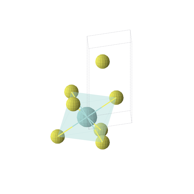 Crystal structure of ZrS2 (trigonal, P-3m1 (No. 164))