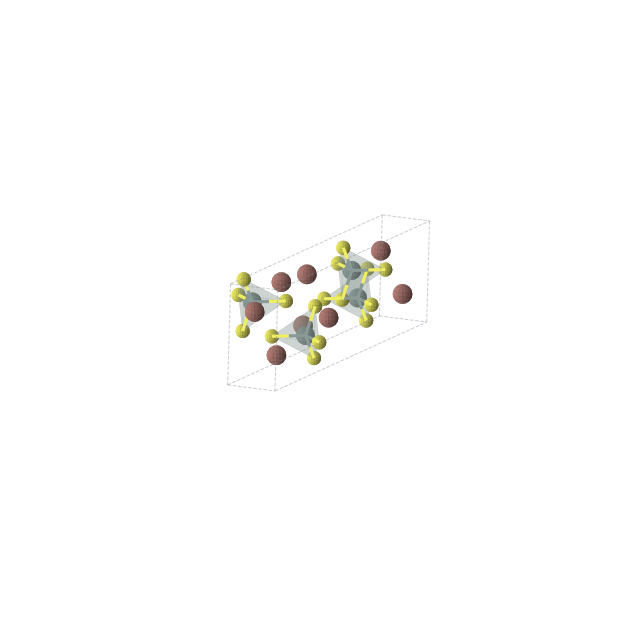 Crystal structure of S6Sn2Tl4 (monoclinic, C2/m (No. 12))