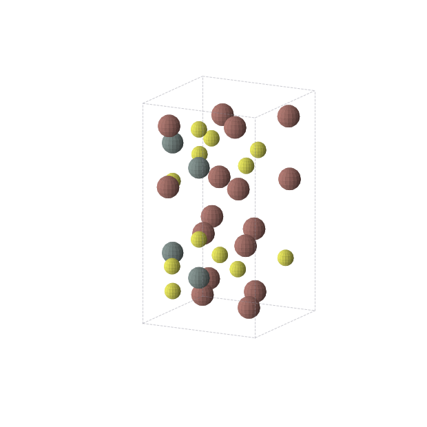 Crystal structure of S12Sn4Tl16 (tetragonal, P4/ncc (No. 130))