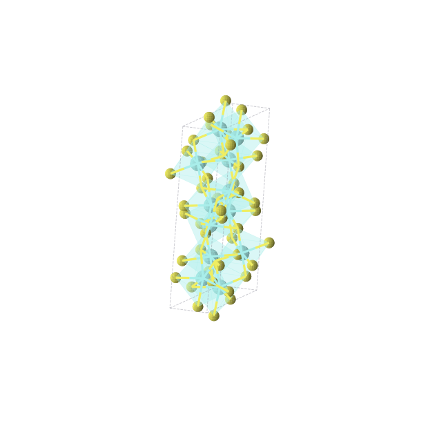 Crystal structure of Y2S3 (monoclinic, P21/m (No. 11))