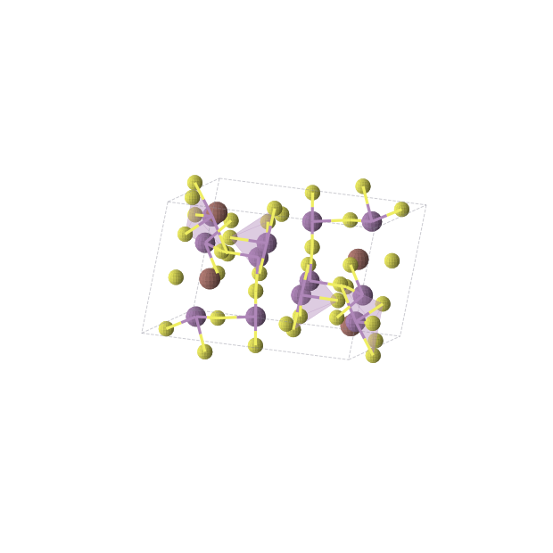 Crystal structure of S20Sb12Tl4 (monoclinic, P21/c (No. 14))