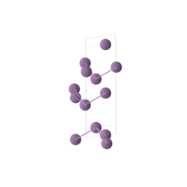 Crystal structure of Sb (trigonal, R-3m (No. 166))